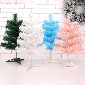 Kerstversiering Kunstmatige Pijnboom Kleurrijke Kerstbomen Voor Jaar Thuis Desktop Ornamenten Noel Party Tafeldecoratie