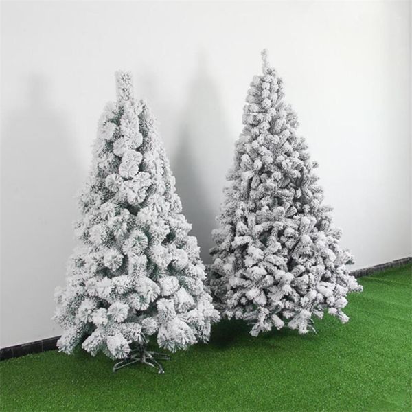 Décorations de Noël Artificielle Blanche Neige Arbre De Noël Ornement Ornement Décoration De Bureau Centre Commercial El Home Party Supplies Drop Ship 220921