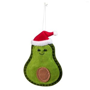 Décorations de noël avocat vert poupée pendentif décor mignon ornements pour la maison enfants jouets cadeau efficace