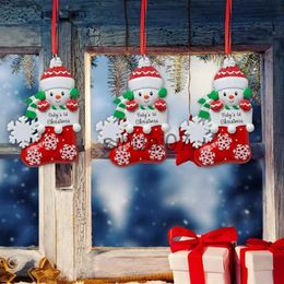 Décorations de Noël Bébé premier ornement de Noël 2023 ornements suspendus pour arbre de Noël graver décoration fournitures de fête à la maison YQ231115