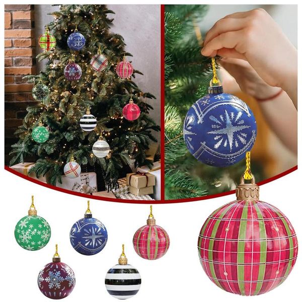 Décorations de Noël boule pendentif arbre décoration acrylique suspendu pour la maison Navidad