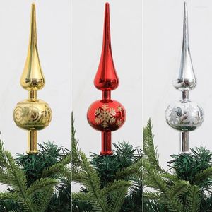 Kerstdecoraties Beautiful Xmas Topper Star Delicate DIY Craft Langstige boom Feestelijke Treetops Decor