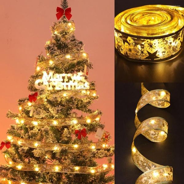 Decoraciones navideñas Cinta larga flexible Atmósfera festiva Linterna Luces de cadena LED Suministros de luz para vacaciones