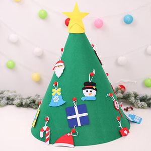Décorations de Noël Big Deal Creative Feutre Arbre Pour Enfants 3.2Ft Diy Avec Les Tout-petits 18 Pcs Ornements Enfants Cadeaux De Noël Ha
