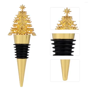 Decoraciones navideñas Tapón de botella Tapones Tapón Árbol de bebidas Sellado de champán Vacaciones Bulkcap Corcho decorativo Tapones de oro