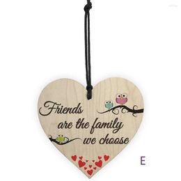 Kerstdecoraties c Geschenk houten hangende hangerse hart plaque decor festival voor thuis deco liefdesbord wijn tags decors fd20