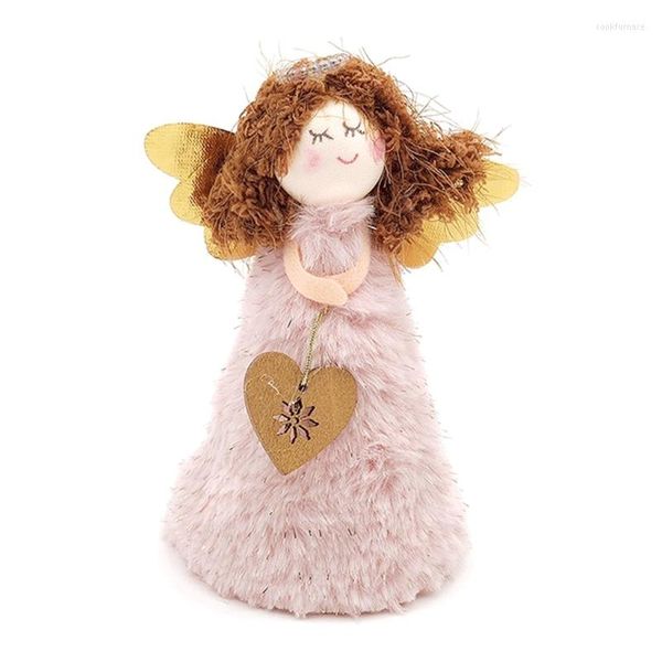 Décorations de Noël C1FA Tree Topper Peluche Fairy Angel Treetop Figurine Ornement pour Noël