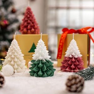 Kerstmisdecoraties Kerstmis Kerstboom Aromatherapie Kaars Creatieve Xmas Giften Ongeveer 8 * 9cm Geschenkdoos Pakket LLB12362