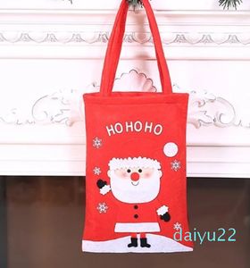 Kerstversiering Snoepzak Kerst Tote Niet-geweven stof Natal Noel Navidad Christma Kinderen Cadeau Boomornament Cartoon