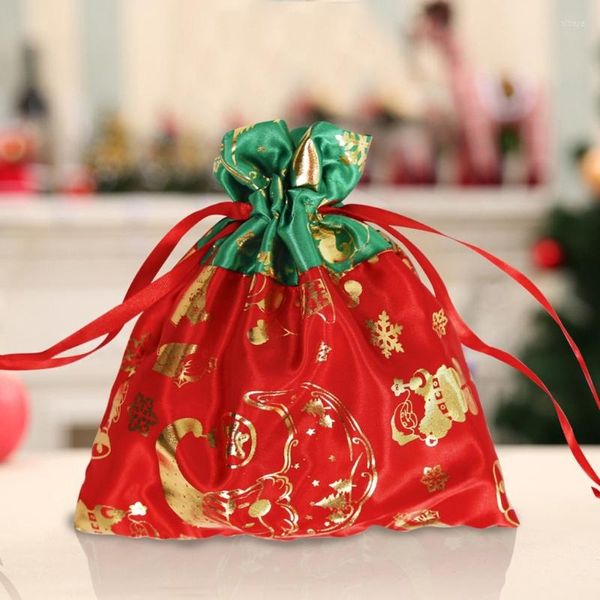 Decoraciones navideñas Candy Goody Bags para fiesta Regalo de vacaciones Galleta Cupcake Treat