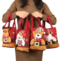 Décorations de Noël Enfants Sac bonbons Santa Claus / Snowman / Bear / Elk Modèle Belle friandise Festival des sacs de pomme