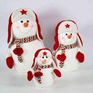 Décorations de Noël Chrismas lei Feng Hat Snowman Dolls Lisset Layout Decor Items Children's Gifts NAVIDAD ORNAMENTS RRA246