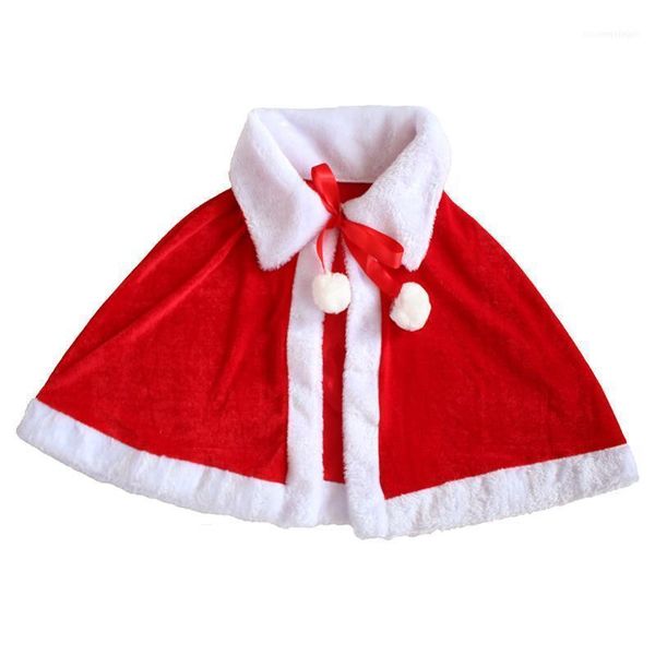 Décorations de Noël Costume de Christma Prop Cape Cape pour enfants Velours de haute qualité Décoration pour adultes Vêtements en gros Cospaly Stage Perfor