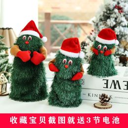 Décorations de Noël Décoration de Noël électrique Père Noël cadeau de Noël jouets petit vieil homme décoration poupée bonhomme de neige arbres décoratifs 231025
