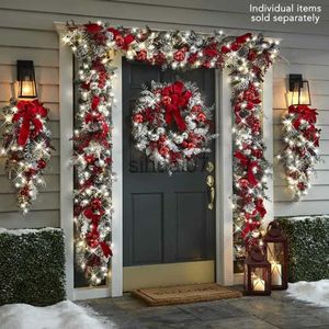 Décorations de Noël Décoration de Noël 2023 Clé de Noël Latan Set Clé pour porte Décoration du Nouvel An Jardin de fleurs Décoration extérieure de la maison x1020