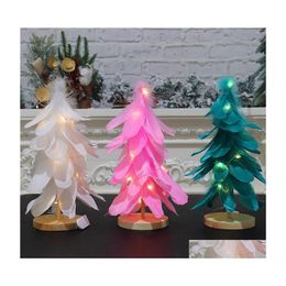 Kerstdecoraties Kerstdecoraties LED TREE CREATIEVE LICHTING Feest Festival Decor Lamp Jaar 2022 Drop Delivery Home Garden DH5OP