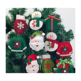 Kerstdecoraties Kerstdecoraties 10 -stcs boomhangend hanger herten ambachtelijk ornament voor huisjaar 2022 drop levering tuin f dhbzc