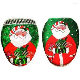 Kerstdecoraties Kerst decoraties Jaar Gift Happy Santa Toilet Seat ER Lid Badkamer Set Xmas Au400 Drop Delivery 2021 Home DHT5F