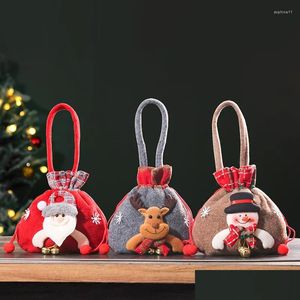 Kerstversiering Kerstversiering Sneeuwpop Pop Tas Voor Decoratie Kleine Eve Appeldoos Geschenken Kinderen 1Pc Drop Delivery Thuis Dhdv6