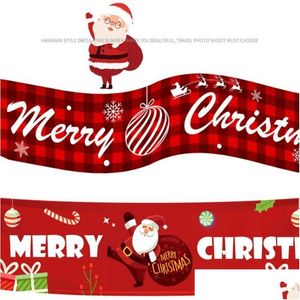 Décorations De Noël Décorations De Noël Joyeux Bannière Pour La Maison En Plein Air Magasin Drapeau Pling 2022 Année Navidad Natal Bannerchristmas D Dhhir