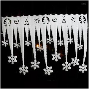 Kerstdecoraties Kerstdecoraties 2 stks/kavel ongeveer 36x66 cm maat decoratief schuim ijs sneeuw kussens snowboard wand bubbel dhh1t