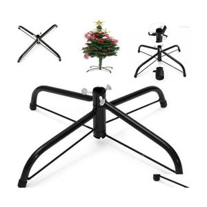 Christmas Decorations Christmas Decorations Black Iron Metal Tree Holder Base Stand Foot Xmas Home Party Decor Support Shelf Rack Dr Dhx9J