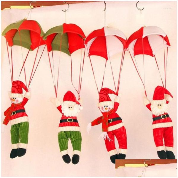 Décorations De Noël Décorations De Noël Arbre Suspendu Figurines Parachute Bonhomme De Neige Père Noël Ornements Décor Drop Delivery Home Dhei5