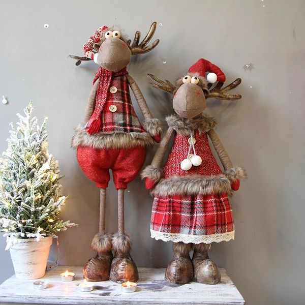 Décorations de Noël Poupée de Noël Figurine Ornements Cadeau de Noël pour les décorations de Noël pour enfants pour le renne de Noël Gift NAVIDADADAD 231010
