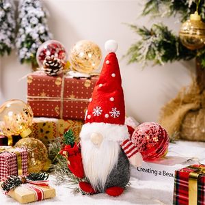 Decoraciones navideñas Muñecas sin rostro Merrible Decoración de juguetes relleno Santa Santa Flútalo Gnome Escandinavo Dwarf Elfo Ornament Tree Decoración 220921