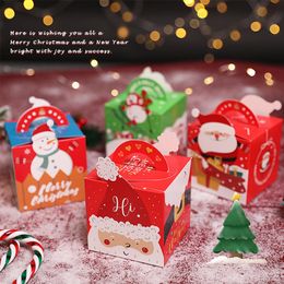 Kerstversiering Kerstspulletjes Geschenkdozen 3D Buffalo Plaid Kerst Snoeptraktatiedoos Rood en Zwart Kerstgeschenkdoosje Vakantiecadeau Ot4Ou