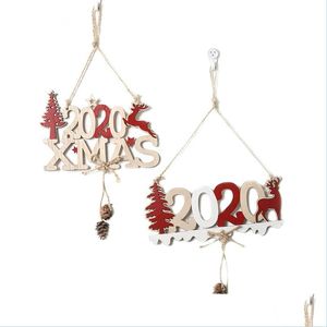 Décorations de Noël Christmas suspension en bois fenêtre en bois de Noël