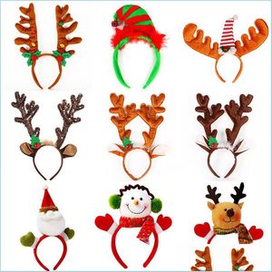 Kerstdecoraties Kerst hoofdband Rendier Antlers Merry Xmas Party Kostuum Haarbanden vakantiedecoratie drop levering home g dh0ba