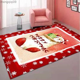 Décorations de Noël Tapis de décoration de maison de Noël pour salon, canapé, table, grande surface, tapis d'entrée, chambre à coucher, tapis de pied de chevet