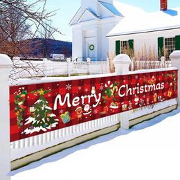 Décorations de Noël Noël extérieur bannière drapeau joyeux Noël décoration pour la maison ornement de Noël Navidad Natal Noel cadeau bonne année 2024 230927