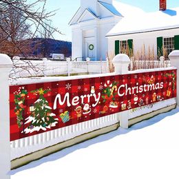 Kerstversiering Kerst Outdoor Banner Vlag Vrolijke Kerst Decoratie voor Thuis Kerst Ornament Navidad Natal Noel Gift Gelukkig Jaar 2024 231109