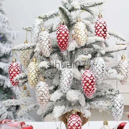 Kerstversiering Kerst Geschilderd Grenen Bal Kerstboom Decoratie Thuis Grenen Hanger Kerstdecoratie Navidad National x1020