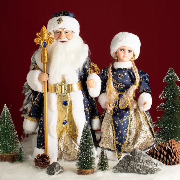 Decoraciones navideñas Navidad Papá Noel Muñecas eléctricas Decoración de juguetes con música Danza Regalo de cumpleaños para niños Año Navidad Adornos para el hogar 231207