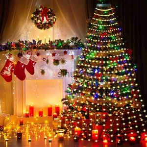 Decoraciones navideñas Luz para árbol de Navidad Tira de luz de 2 m de largo Impermeable Decoración de luz colorida blanca cálida para decoraciones de fiesta de árbol de Navidad x1020