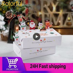 Decoraciones navideñas Caja de galletas Diseño encantador Fuerte y duradero Ampliamente utilizado Perfecto para regalos Vacaciones Dulces Santa Festivo