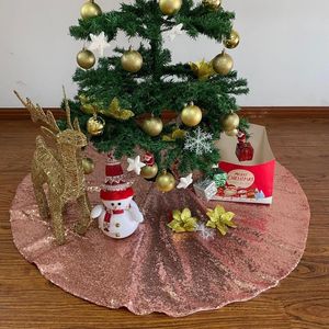 Kerstdecoraties CT001A 48 inch Tree Rok Rose Gold -pailletten Rokken plus Xmas Holiday Party Ornamenten voor Outdoor