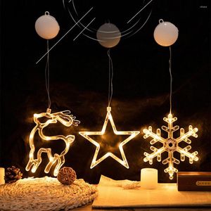 Kerstdecoraties gordijn Fairy Lights Led String Licht Waterdichte Xmas Ornamenten Hangende Decor Winding Deur Lamp