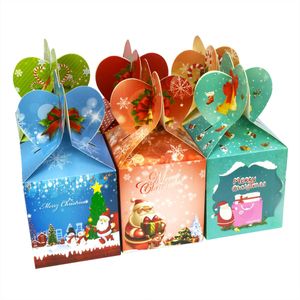 Décorations de Noël Cadeau de dessin animé mignon Fruit Treat Candy Cadeaux Boîte pour le mariage Cadeaux de Noël Sweets Festival Party Drop Livraison Amy7Y