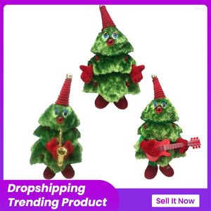 Kerstdecoraties Dancing Tree Singing Xmas Electronic Toy Doll Music Gift Holiday Ornament Festival Table