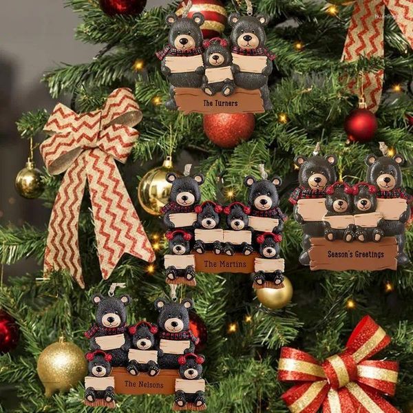 Decoraciones navideñas decoración colgante árbol acrílico DIY saludos signo colgante ornamento fiesta decoración artesanal