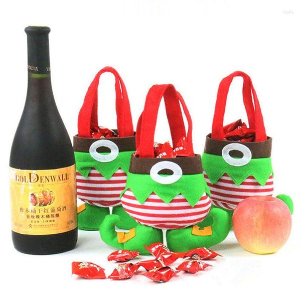 Décorations de Noël Décoration Clown Parrtern Bonbons Sacs Pour Enfants Cadeaux Main 4pcs / Lot