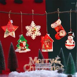 Kerstversiering Decoratie Voor Thuis Ster Sneeuwvlok Lichtornamenten Jaar Kerstboom Navidad 2024 Kerst