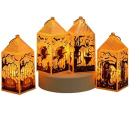 Adornos navideños Decoración para el hogar Linterna Led Vela Té Luz Adornos para árboles de Navidad Santa Claus Elk Lámpara Año Gota Delive Mjbag Otxfr