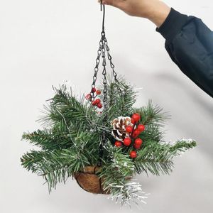 Kerstdecoraties Decoratie LED -lichten Hangende mand Outdoor Garland ornamenten Garden Home Party Festival Supplies 1pc