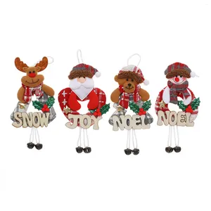 Décorations de Noël lettres de décoration pendentif jouet décoratif créatif durable pour fête des fêtes