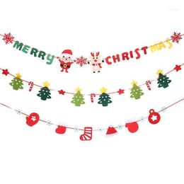Kerstdecoraties Decoraties/ChristmasTree-ornamenten/jaar Decor/niet-geweven vlag/kerstsfeer Decoratie Supplies1